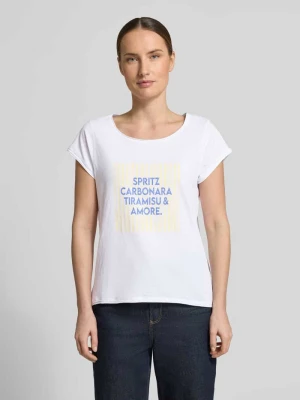 T-shirt z nadrukiem z napisem Christian Berg Woman