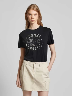 T-shirt z nadrukiem z napisem model ‘BRANDY’ Noisy May
