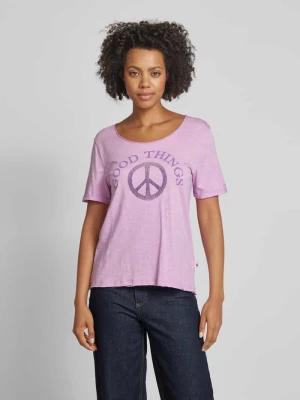 T-shirt z nadrukiem z napisem model ‘Charlina’ Lieblingsstück