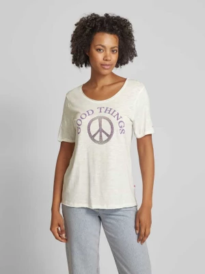 T-shirt z nadrukiem z napisem model ‘Charlina’ Lieblingsstück