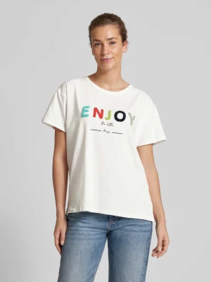 T-shirt z nadrukiem z napisem model ‘Edda’ Toni Dress