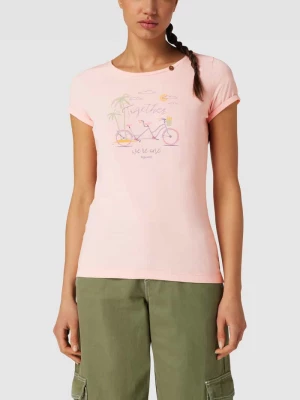 T-shirt z nadrukiem z napisem model ‘FLORAH PRINT ORGANIC’ Ragwear