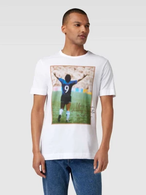 T-shirt z nadrukiem z napisem model ‘Icon’ MOS MOSH