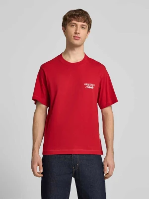 t-shirt z nadrukiem z napisem model 'NORREBRO' jack & jones