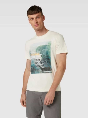 T-shirt z nadrukiem z napisem model ‘photoprint’ Tom Tailor
