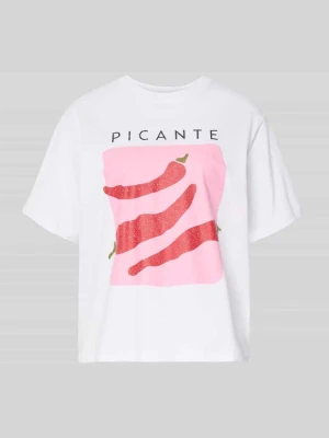 t-shirt z nadrukiem z napisem model 'SENNA' JJXX