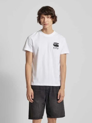 T-shirt z nadrukiem z tyłu model ‘Burger’ G-Star Raw