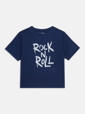 T-shirt z nadrukiem Zadig&Voltaire granatowy