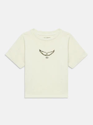 T-shirt z nadrukiem Zadig&Voltaire jasnozielony
