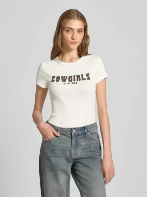 T-shirt z nadrukiem ze sloganem Gina Tricot