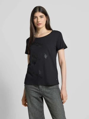 T-shirt z nadrukiem ze sloganem monari