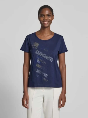 T-shirt z nadrukiem ze sloganem monari