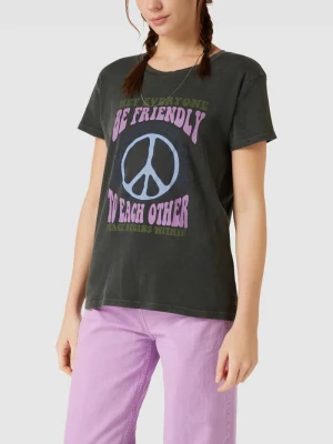 T-shirt z nadrukiem ze sloganem Review
