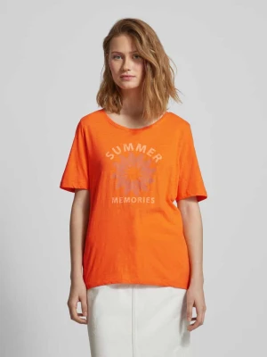 T-shirt z nadrukiem ze sloganem s.Oliver RED LABEL