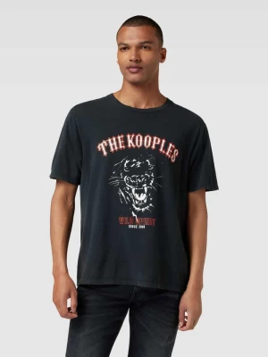 T-shirt z nadrukiem ze sloganem THE KOOPLES