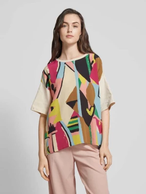 T-shirt z nadrukiem ze wzorem model ‘MALAGA’ Weekend Max Mara