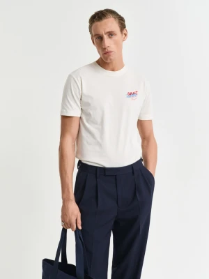 T-shirt z nadrukiem żeglarskim Gant USA