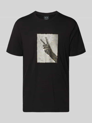 T-shirt z nadrukowanym motywem Armani Exchange