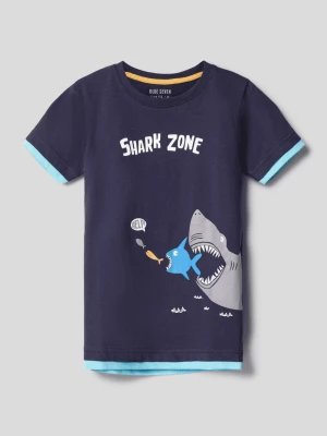 T-shirt z nadrukowanym motywem BLUE SEVEN