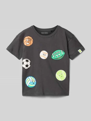 T-shirt z nadrukowanym motywem BLUE SEVEN