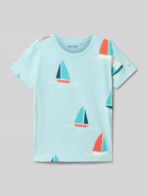 T-shirt z nadrukowanym motywem BLUE SEVEN