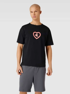 T-shirt z nadrukowanym motywem Calvin Klein Underwear