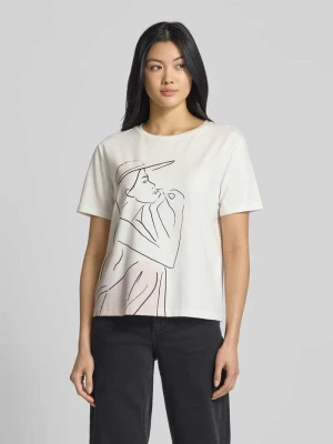 T-shirt z nadrukowanym motywem comma
