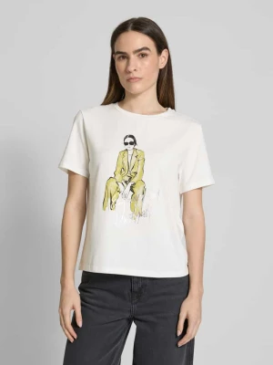 T-shirt z nadrukowanym motywem comma