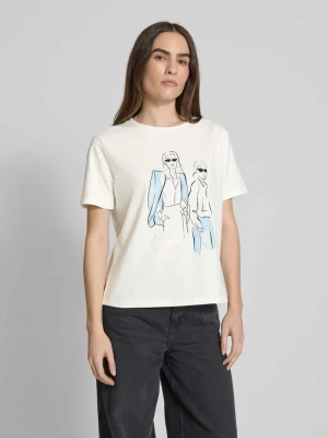 T-shirt z nadrukowanym motywem comma