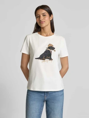 T-shirt z nadrukowanym motywem comma