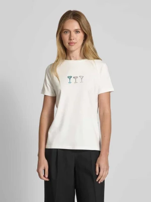 T-shirt z nadrukowanym motywem comma