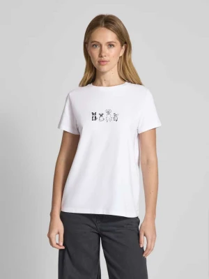 T-shirt z nadrukowanym motywem comma