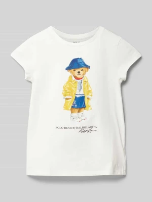 T-shirt z nadrukowanym motywem i logo model ‘BEAR’ Polo Ralph Lauren Kids