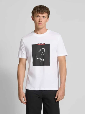 T-shirt z nadrukowanym motywem i logo model ‘Dobero’ HUGO