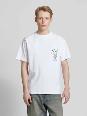 T-shirt z nadrukowanym motywem i logo model ‘VASO’ BLKVIS