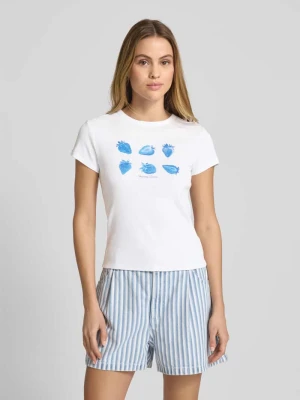 T-shirt z nadrukowanym motywem Jake*s Biały