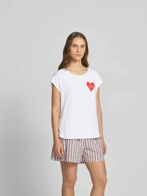 T-shirt z nadrukowanym motywem Juvia Biały