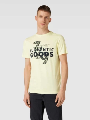 T-shirt z nadrukowanym motywem Lerros