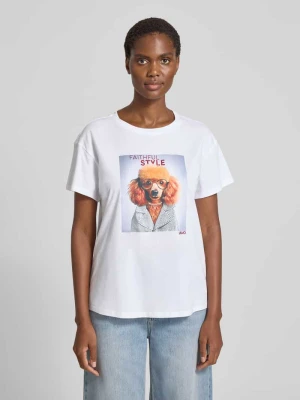 T-shirt z nadrukowanym motywem Liu Jo White
