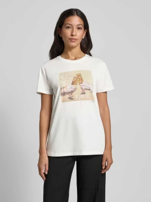 T-shirt z nadrukowanym motywem Liu Jo White
