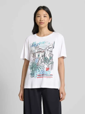 T-shirt z nadrukowanym motywem Marc Cain