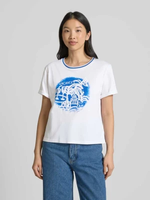 T-shirt z nadrukowanym motywem Marc Cain