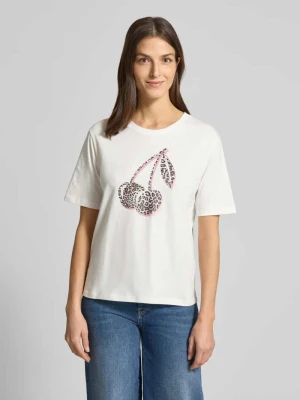 T-shirt z nadrukiem z motywem Marc Cain