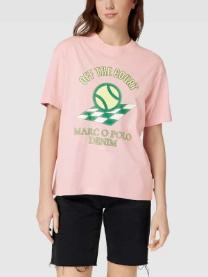 T-shirt z nadrukowanym motywem Marc O'Polo DENIM