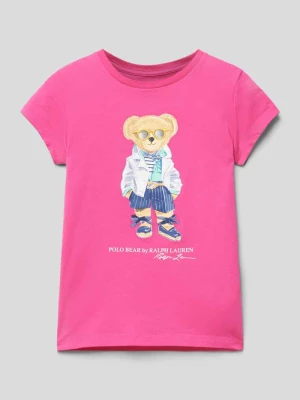 T-shirt z nadrukowanym motywem model ‘BEARCN’ Polo Ralph Lauren Kids