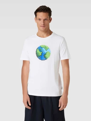 T-shirt z nadrukowanym motywem model ‘JAAMES PLAANET’ ARMEDANGELS