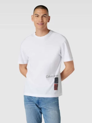 T-shirt z nadrukowanym motywem model ‘PHOTO SIDE’ CK Calvin Klein