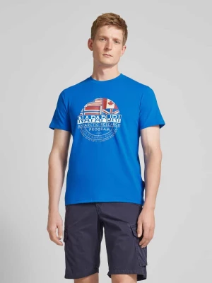 T-shirt z nadrukowanym motywem model ‘TURIN’ Napapijri