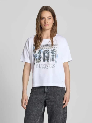T-shirt z nadrukowanym motywem monari