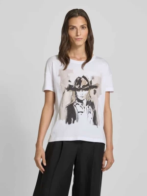 T-shirt z nadrukowanym motywem monari